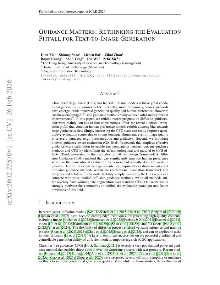 First page of Guidance Matters paper