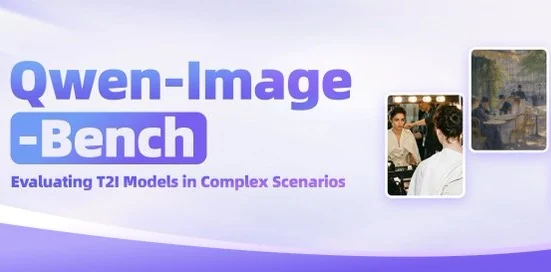 Qwen Image Bench official blog cover: evaluating T2I models in complex scenarios